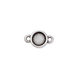 Round setting 6mm with 2 rings - 13,4x8,1mm