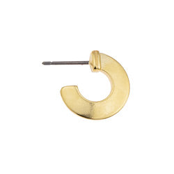 Earring hook ethnic disc with titanium pin - 1,8x15mm