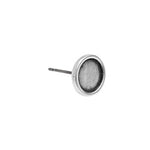 Round earring with titanium pin - 9,8x9,8mm