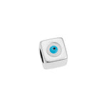 Bead cube  with eye 5mm - 8,1x8,1mm