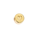 Bead with heart Φ3mm - 8,9x9,4mm