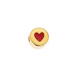 Bead with heart Φ3mm - 8,9x9,4mm