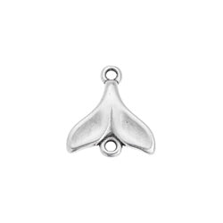 Motif whale tail with 2 rings - 15,3x14,3mm