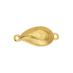 Magnetic clasp mussel with 2 rings - 22,9x10,1mm