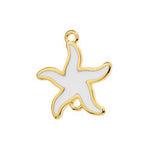 Îœotif starfish vitraux with 2 rings - 18,8x21,7mm