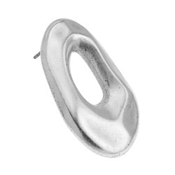 Earring organic with titanium pin - 18,5x31,4mm