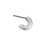 Earring hoop 3/4 11mm with titanium pin - 3,7x11,9mm