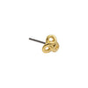 Earring knot with titanium pin - 7,2x7,2mm