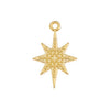 Motif star with grains pendant - 14,5x22,3mm