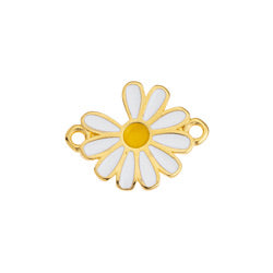 Motif daisy with 2 rings - 14,9x19mm