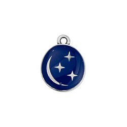 Oval motif with spiritual elements pendant - 16,2x12,7mm