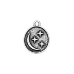 Oval motif with spiritual elements pendant - 16,2x12,7mm