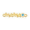 Motif ''mama'' with eye with 2 rings - 29,2x5,7mm