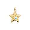 Star motif with start & eye pendant for 2mm - 17,9x14,7mm