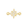 Star motif 23 with 2 rings - 18,7x12,7mm