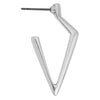 Earring V shaped with titanium pin - 3,3x33mm
