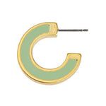 Earring hoop 3/4 vitraux with titanium pin - 21,6x21,6mm