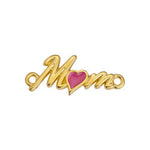 Motif mom with heart with 2 rings 9,8x23,5mm