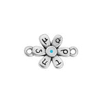 Motif flower ÎœÎ¬ÏÏ„Î·Ï‚ with 2 rings 18,6x11,8mm