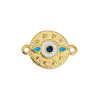 Eye motif ethnic with 2 drops with 2 rings 20x13,9mm