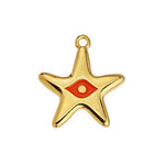 Starfish motif with eye pendant 18,6x20,6mm