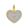 Motif heart with setting pendant for 3.2mm 19,4x23,6mm