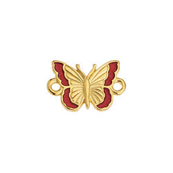 Motif butterfly with 2 rings 16,3x10,8mm