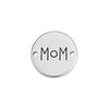 Round motif Mom with 2 holes 15,6x15,6mm