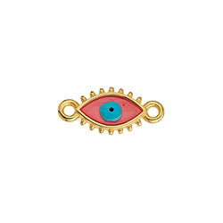 Eye motif with grains with 2 rings 16,8x7,6mm