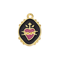 Motif with Sacred Heart pendant 13,7x19,9mm