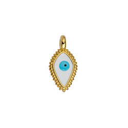 Rombus with grains & eye pendant for 2mm 8x15,8mm