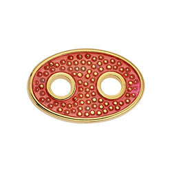 Component oval with 2 holes dotted 15,9x24,2mm