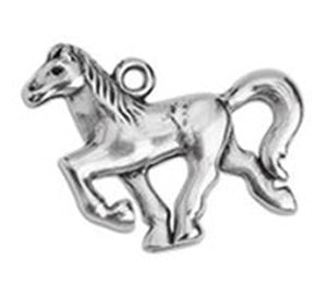 Irish pony pendant - Size 26.8x21.7mm