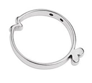 Fish circular ring 29mm with 2 holes 1.5mm - Size 29.4x23.7mm - Hole 1.5mm