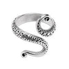 Ring octopus tentacle 17mm - Size 28x22mm