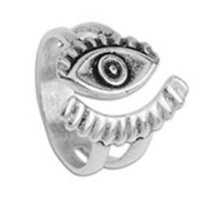 Eye with lashes ring 17mm - Size 20x19.5mm