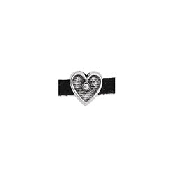 Heart crim motif for 3x2.5mm - Size 6.6x5.8mm - Hole 3x2.5mm