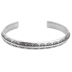 Bracelet with ethnic circles pattern - Size 63x7.2mm