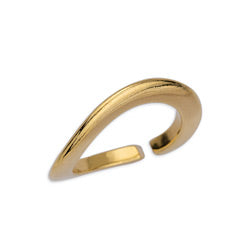 Wavy bold ring 17mm - Size 23x23mm
