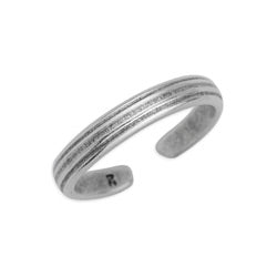Band ring textured pattern 20mm - Size 23x23mm