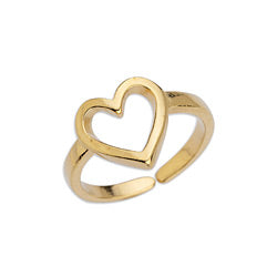 Ring heart wireframe 17mm - 20x12,6mm