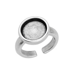 Ring 17mm with setting for cabochon 12mm - Size 21x14.4mm