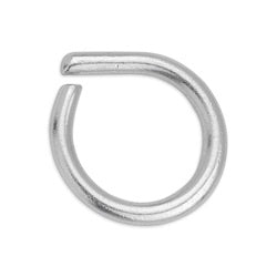 Bar ring with open corner 17mm - Size 22.4x3mm