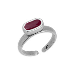 Ring 17mm with oval setting 8x4mm - 6,2x19,5mm