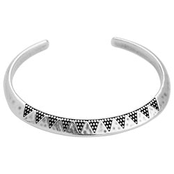 Bracelet organic triangles with dots - Size 7.2x66.3mm