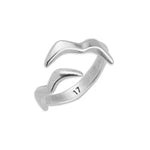 Ring double gull 17mm - Size 21.3x10.6mm