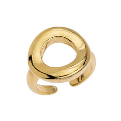 Ring with curved circle 17mm - 21x17,3mm