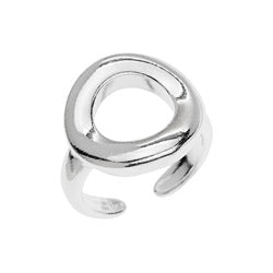Ring with curved circle 17mm - 21x17,3mm