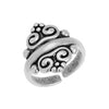 Ring 17mm ethnic with double spiral - 20,3x20,2mm