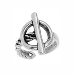 Ring 17mm with motif toggle clasp - 20,9x21,8mm